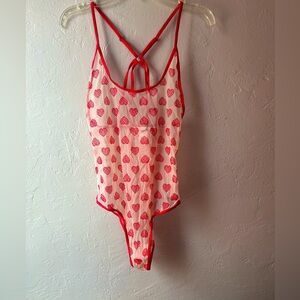 Victoria’s Secret Hearts One Piece Lingerie Bodysuit